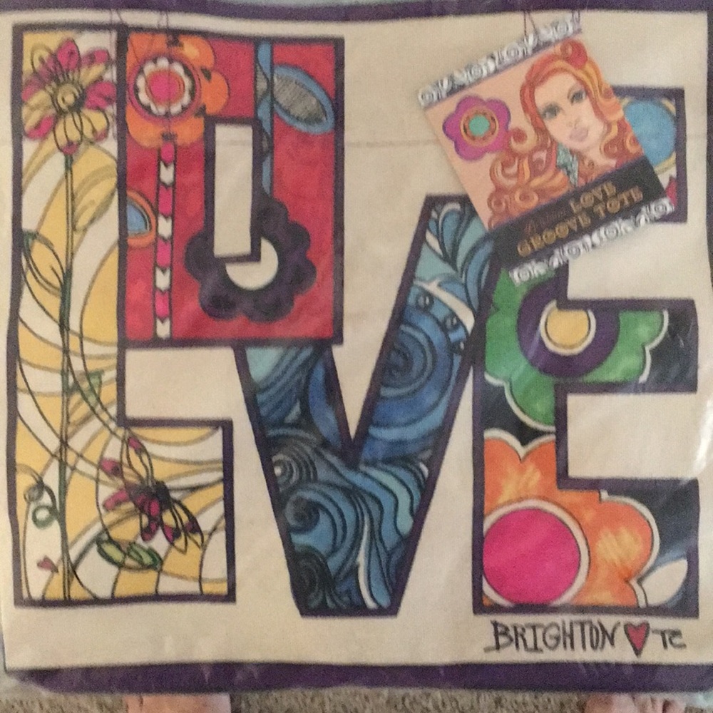 Brighton Love Groove Canvas tote.